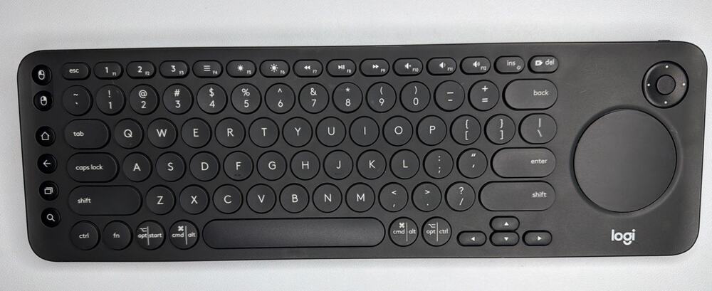 Logitech K600 Wireless TV Keyboard Y‑R0068 w/ Touchpad D‑Pad + Unifying Receiver